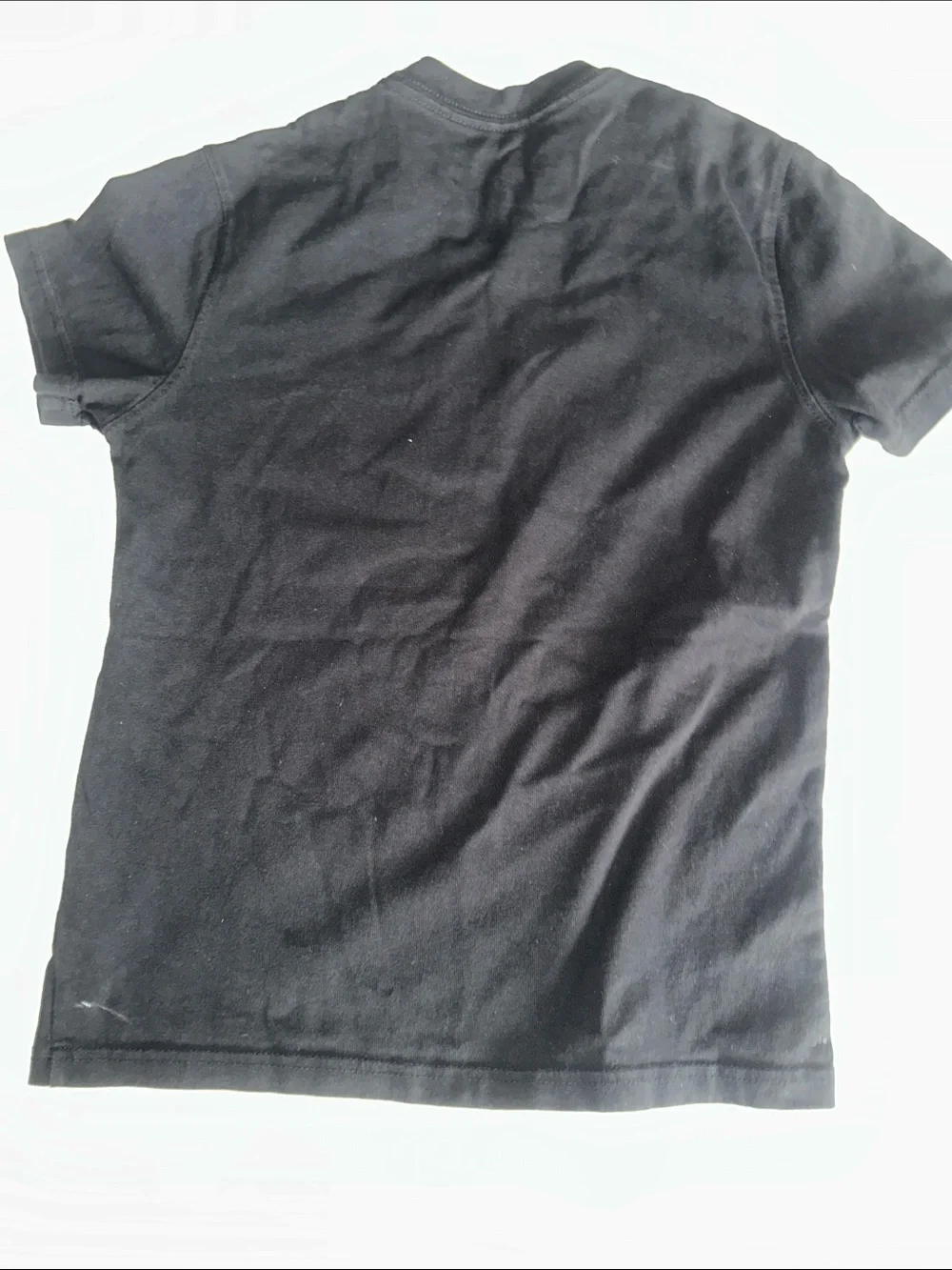 Kids Size M Nike Black Tee with Teal Graphic Panels
